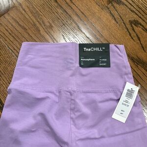TnaCHILL Purple Hi-Rise Shorts NWT